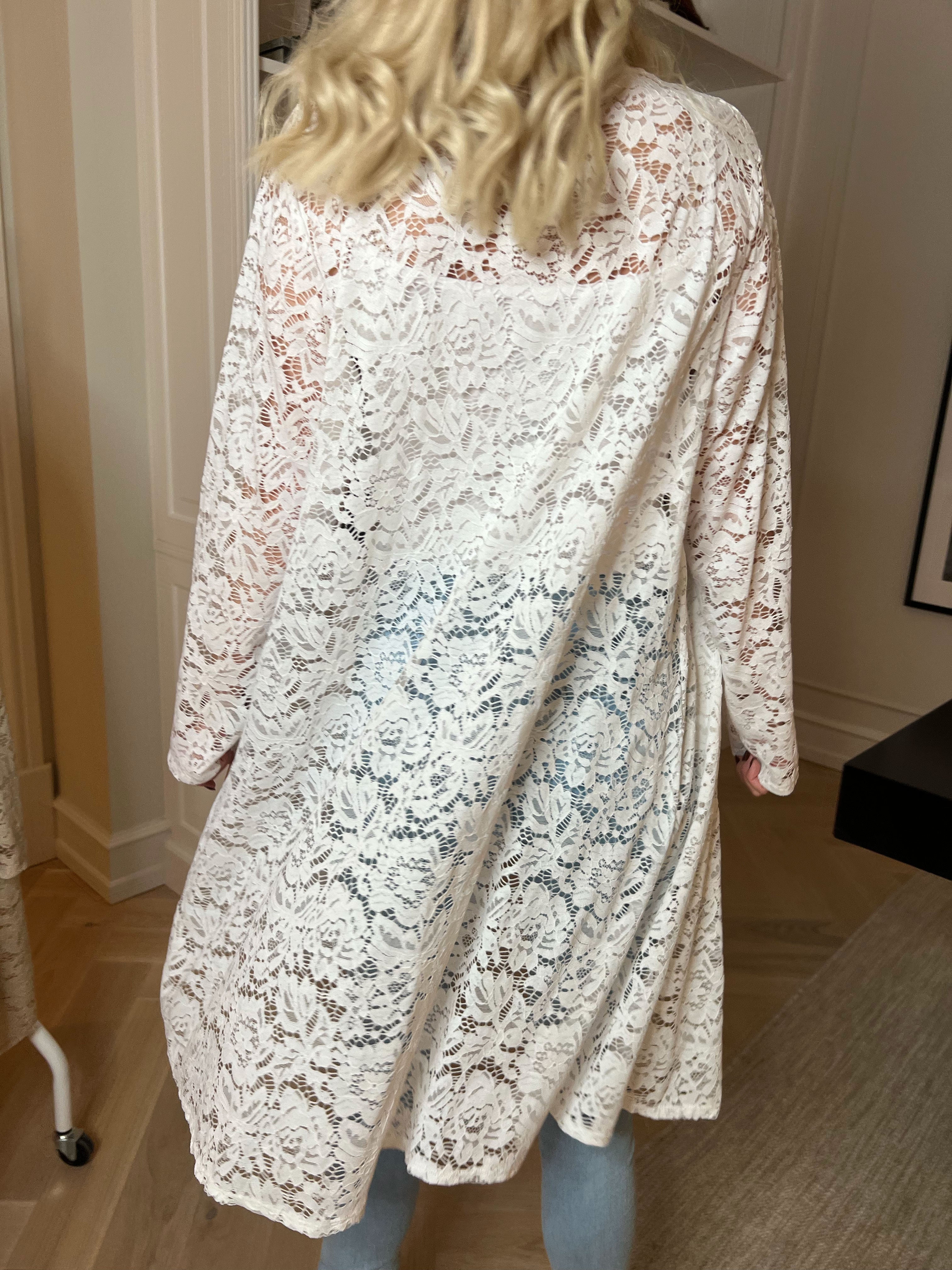 Emery - Blondecardigan med stræk i